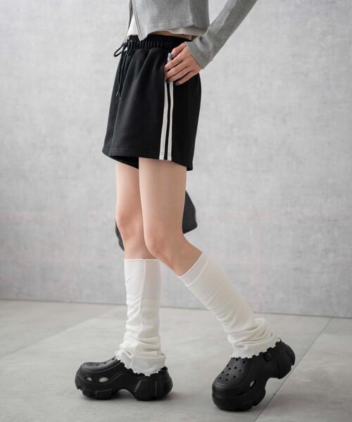 WEGO（ウィゴー）の「WEGO/スウェットイージーショートパンツ（スウェットパンツ・レディース・ブラック系その他/ブラック/杢グレー・FREE）」の14枚目の写真