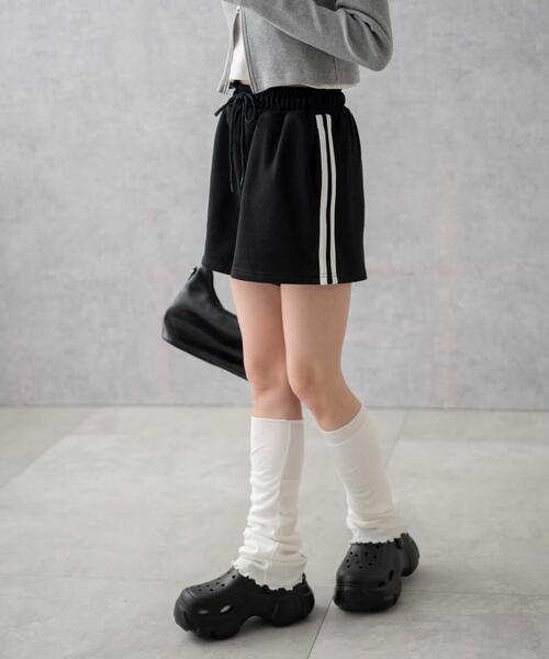 WEGO（ウィゴー）の「WEGO/スウェットイージーショートパンツ（スウェットパンツ・レディース・ブラック系その他/ブラック/杢グレー・FREE）」の16枚目の写真