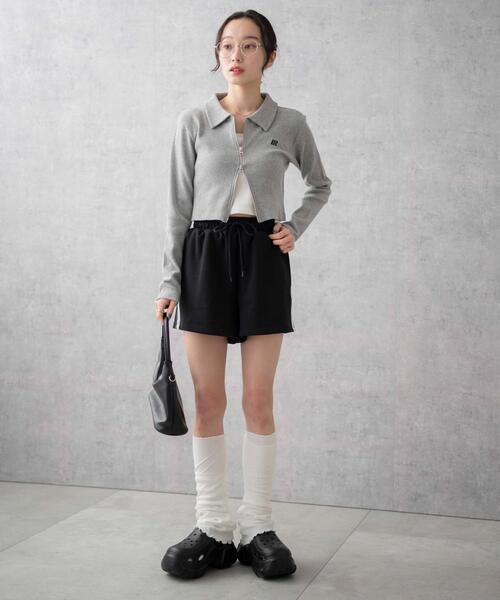 WEGO（ウィゴー）の「WEGO/スウェットイージーショートパンツ（スウェットパンツ・レディース・ブラック系その他/ブラック/杢グレー・FREE）」の17枚目の写真