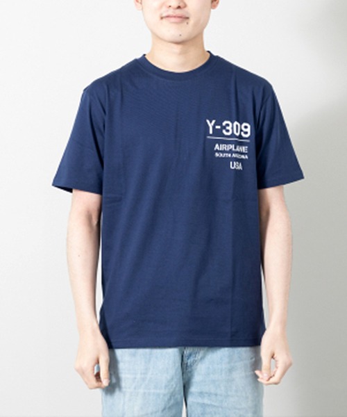 STYLEBLOCK（スタイルブロック）の「半袖プリントTシャツ(Y309)（Tシャツ/カットソー・メンズ・ネイビー/ワイン/チャコール・L/M/LL）」の3枚目の写真