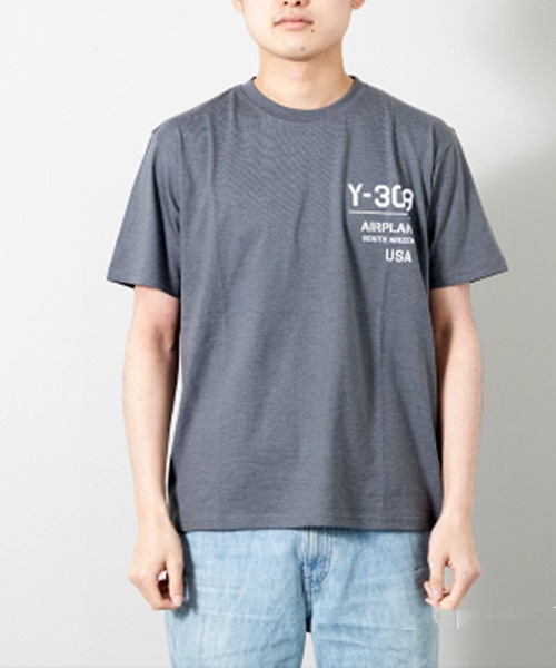 STYLEBLOCK（スタイルブロック）の「半袖プリントTシャツ(Y309)（Tシャツ/カットソー・メンズ・ネイビー/ワイン/チャコール・L/M/LL）」の2枚目の写真