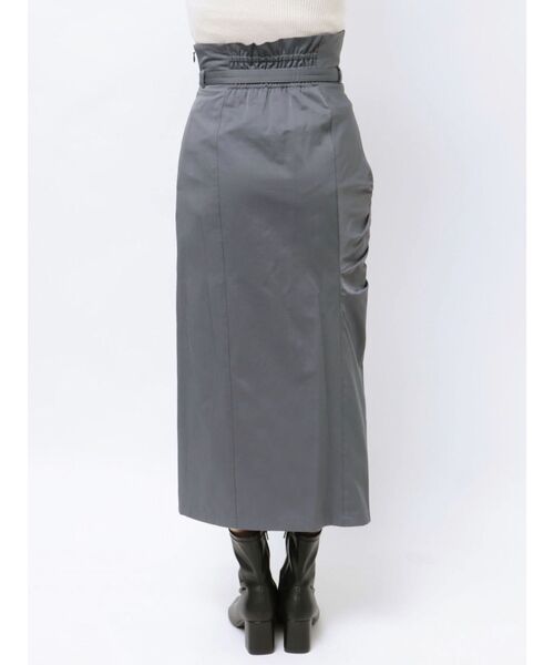 MERCURYDUO（マーキュリーデュオ）の「ハイウエスト アシメタック サイドギャザー タイトスカート（スカート・レディース・グレー/ピンク/アイボリー・SMALL/MEDIUM）」の7枚目の写真