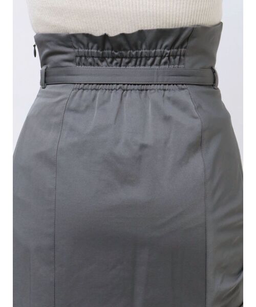 MERCURYDUO（マーキュリーデュオ）の「ハイウエスト アシメタック サイドギャザー タイトスカート（スカート・レディース・グレー/ピンク/アイボリー・SMALL/MEDIUM）」の8枚目の写真