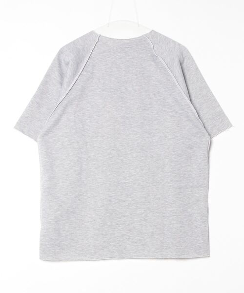 MONITALY（モニタリー）の「MONITALY/モニタリー Fleece Raglan Crew Sweat/フリース ラグラン クルーネック 半袖スウェット（Tシャツ/カットソー・メンズ・グレー/ブラック・X-LARGE/LARGE/MEDIUM）」の3枚目の写真