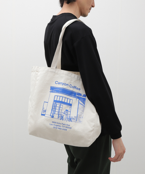 EDIFICE(エディフィス)の「canyon coffee White Echo Park Tote(トートバッグ・メンズ・アイボリー・FREE)」の11枚目の写真