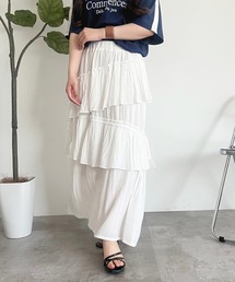 リボンデザインティアードスカート【ZOZOTOWN限定アイテム】