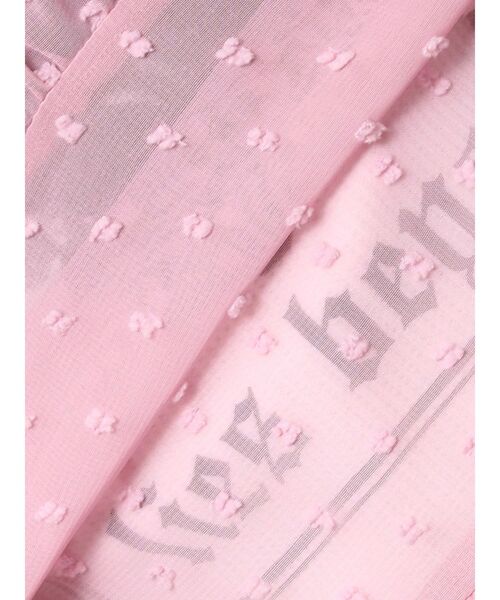 jouetie（ジュエティ）の「ドレープフリルシアーキャミワンピース（ワンピース・レディース・ピンク/ブラック/オフホワイト・MEDIUM）」の7枚目の写真