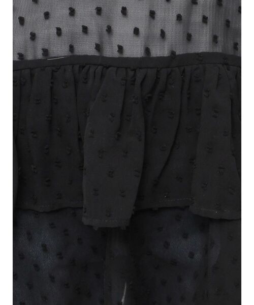 jouetie（ジュエティ）の「ドレープフリルシアーキャミワンピース（ワンピース・レディース・ピンク/ブラック/オフホワイト・MEDIUM）」の9枚目の写真