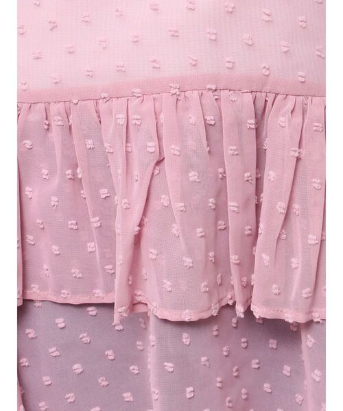 jouetie（ジュエティ）の「ドレープフリルシアーキャミワンピース（ワンピース・レディース・ピンク/ブラック/オフホワイト・MEDIUM）」の10枚目の写真