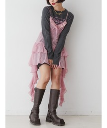 jouetie | ドレープフリルシアーキャミワンピース(ワンピース)