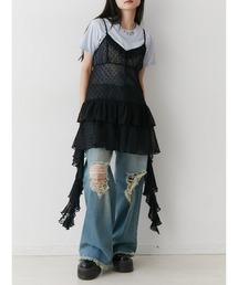 jouetie | ドレープフリルシアーキャミワンピース(ワンピース)