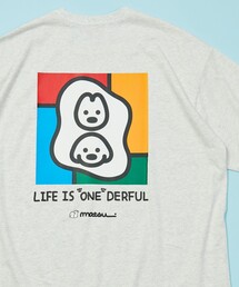 FREAK'S STORE（フリークスストア）の「matsui×FREAK'S STORE/マツイ×フリークスストア 別注「もにゅもにゅ」バックプリント クルーネック半袖Tシャツ（Tシャツ/カットソー・メンズ）」