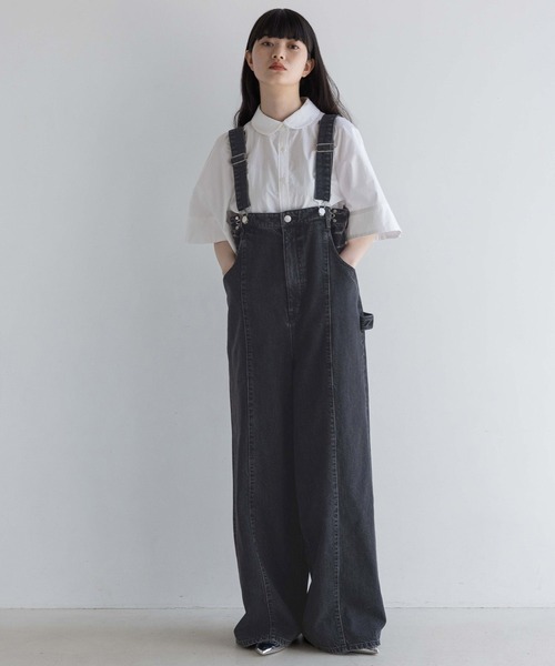 yuw(ユウ)の「マルチウェイデニムパンツ2 132228(デニムパンツ・レディース・チャコールグレー・MEDIUM/LARGE)」の3枚目の写真