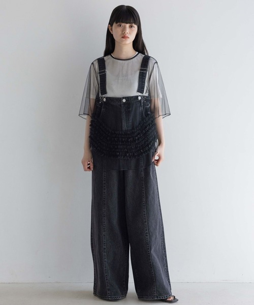 yuw(ユウ)の「マルチウェイデニムパンツ2 132228(デニムパンツ・レディース・チャコールグレー・MEDIUM/LARGE)」の17枚目の写真