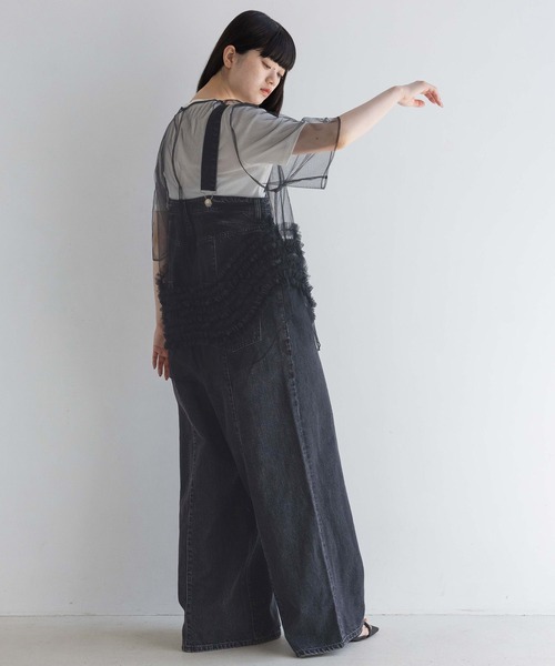 yuw(ユウ)の「マルチウェイデニムパンツ2 132228(デニムパンツ・レディース・チャコールグレー・MEDIUM/LARGE)」の22枚目の写真