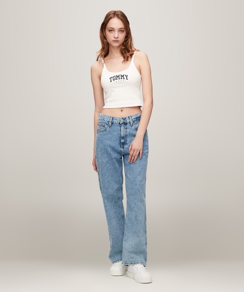 TOMMY HILFIGER(トミーヒルフィガー)の「【NET ViVi掲載】クロップドバーシティタンクトップ(タンクトップ・レディース・ホワイト/ネイビー・SMALL/X-SMALL)」の7枚目の写真