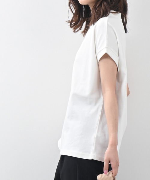 Felt-Maglietta(フェルトマリエッタ)の「ヘビーウエイト袖リブTシャツ(Tシャツ/カットソー・レディース・オフホワイト/ブラック系その他・MEDIUM/LARGE)」の14枚目の写真