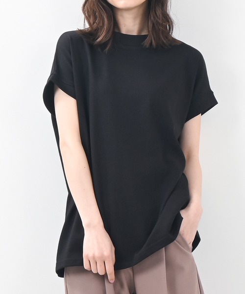 Felt-Maglietta(フェルトマリエッタ)の「ヘビーウエイト袖リブTシャツ(Tシャツ/カットソー・レディース・オフホワイト/ブラック系その他・MEDIUM/LARGE)」の10枚目の写真