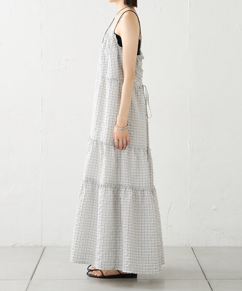 mystic（ミスティック）の「【2サイズ展開】ティアードキャミワンピース（ワンピース・レディース・ブラック/オフホワイト/イエロー・1/2）」の17枚目の写真