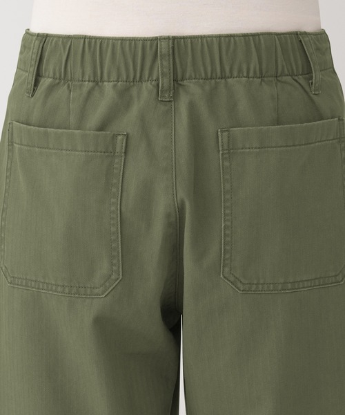 無印良品（ムジルシリョウヒン）の「婦人　洗いざらし　ヘリンボーンベイカーパンツ（その他パンツ・レディース・ブルー/アイボリー/カーキ系・S/M/L/XL）」の16枚目の写真