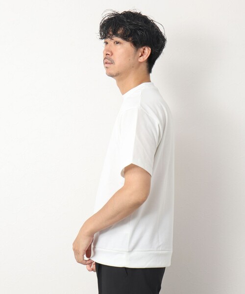 NOLLEY’S（ノーリーズ）の「《ビジカジ対応》吸水速乾カノコ ドレスTシャツ（Tシャツ/カットソー・メンズ・ホワイト/ネイビー/サックスブルー/ブラック/グレイッシュベージュ・M/L/S/XL）」の10枚目の写真