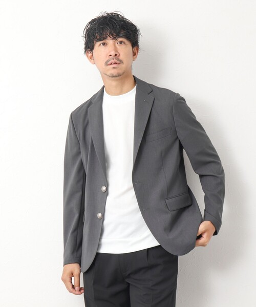 NOLLEY’S（ノーリーズ）の「《ビジカジ対応》吸水速乾カノコ ドレスTシャツ（Tシャツ/カットソー・メンズ・ホワイト/ネイビー/サックスブルー/ブラック/グレイッシュベージュ・M/L/S/XL）」の21枚目の写真