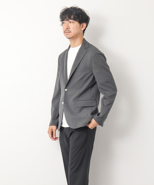 NOLLEY’S（ノーリーズ）の「《ビジカジ対応》吸水速乾カノコ ドレスTシャツ（Tシャツ/カットソー・メンズ・ホワイト/ネイビー/サックスブルー/ブラック/グレイッシュベージュ・M/L/S/XL）」の22枚目の写真