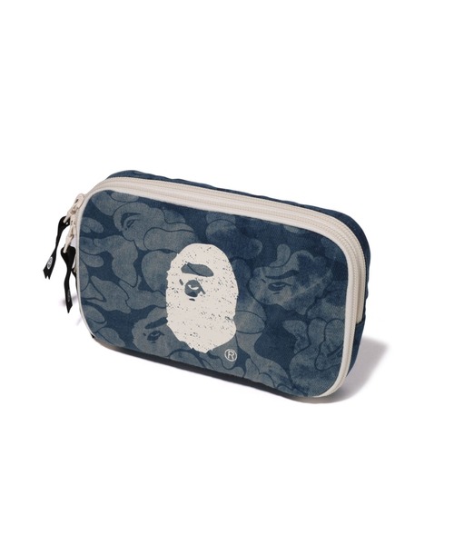 A BATHING APE（アベイシングエイプ）の「SOLID CAMO DENIM POUCH