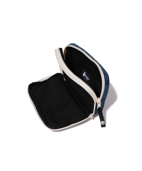 A BATHING APE ブラックジップポーチ A BATHING APE（アベイシングエイプ）の「1ST CAMO GADGET POUCH