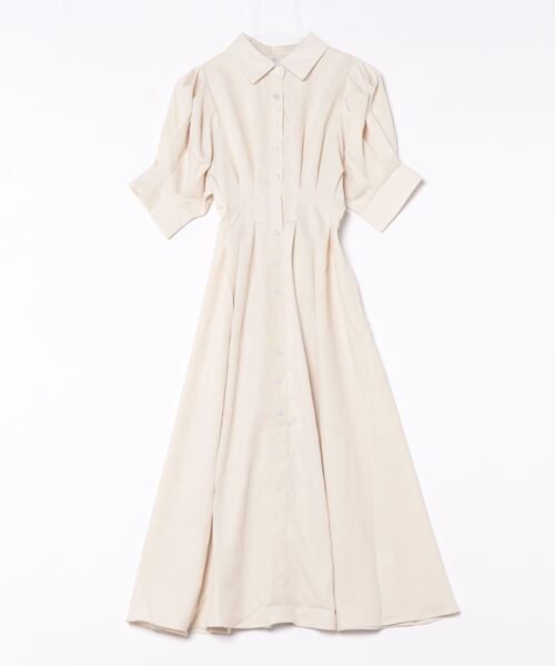 Lace Ladies（レースレディース）の「バックレースアップ パフスリーブ ロング シャツ ワンピース（ワンピース・レディース・アイボリー/ピンク/ブラック・S/FREE）」の17枚目の写真