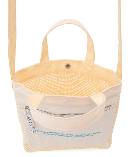 ROPE' PICNIC（ロペピクニック）の「アイスリング保冷ポケット付スクエアメッシュショルダーバッグ（ショルダーバッグ・レディース・ブラック/ホワイト系その他6・FREE）」の12枚目の写真