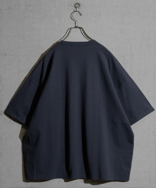 JOHN'S CLOSET（ジョンズクローゼット）の「【40I】 USAコットン 配色切替 ビッグシルエット 半袖Tシャツ（Tシャツ/カットソー・メンズ・ブラック系1/ブラック系3/ベージュ系2/グリーン系2/パープル系1/ブラック系2/ベージュ系1/グリーン系1/グリーン系3/パープル系2/ブラウン系1/ブラウン系2・LARGE/X-LARGE/MEDIUM）」の18枚目の写真