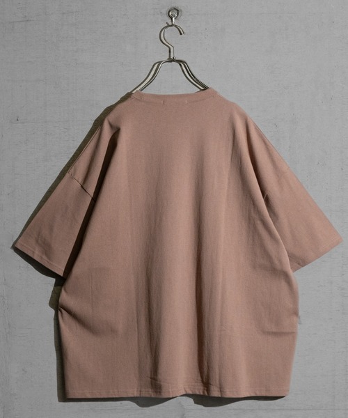 JOHN'S CLOSET（ジョンズクローゼット）の「【40I】 USAコットン 配色切替 ビッグシルエット 半袖Tシャツ（Tシャツ/カットソー・メンズ・ブラック系1/ブラック系3/ベージュ系2/グリーン系2/パープル系1/ブラック系2/ベージュ系1/グリーン系1/グリーン系3/パープル系2/ブラウン系1/ブラウン系2・LARGE/X-LARGE/MEDIUM）」の15枚目の写真
