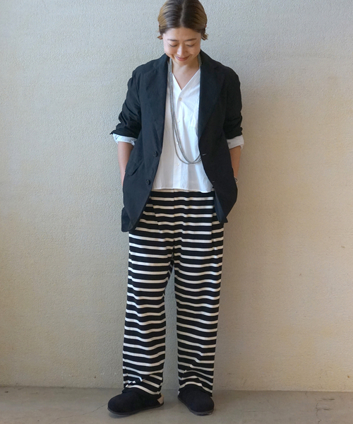 【jornal standard luxe】リブボーダームジPT リブボーダームジ パンツ（Tシャツ/カットソー）｜JOURNAL