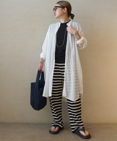 【jornal standard luxe】リブボーダームジPT リブボーダームジ パンツ（Tシャツ/カットソー）｜JOURNAL