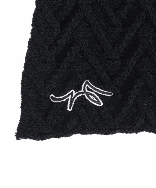 CALL&RESPONSE(コールアンドレスポンス)の「mko12157-ヘリンボーン-ニットマフラー-サイセンタク(マフラー・メンズ・ブラック×ベージュ・FREE)」の11枚目の写真