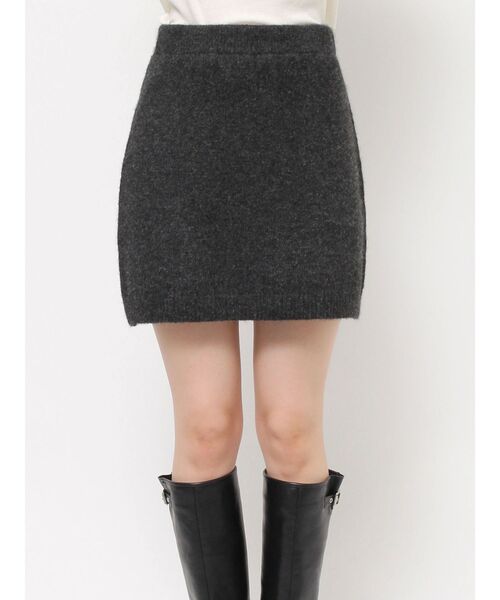 Ungrid（アングリッド）の「ニットミニスカート（スカート・レディース・ライトグレー/チャコールグレー・FREE）」の13枚目の写真