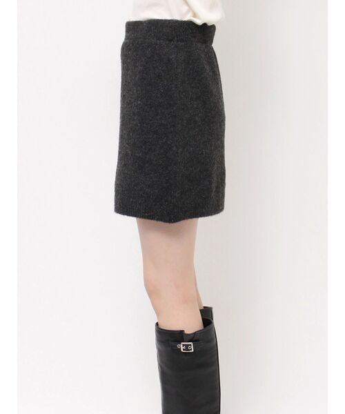 Ungrid（アングリッド）の「ニットミニスカート（スカート・レディース・ライトグレー/チャコールグレー・FREE）」の6枚目の写真