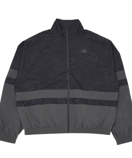 NEW BALANCE（ニューバランス）の「グラフィックプリントストレッチウーブンジャケット（ナイロンジャケット・レディース・アイボリー/ネイビー/ブラック・LARGE/MEDIUM/X-LARGE/SMALL）」の11枚目の写真