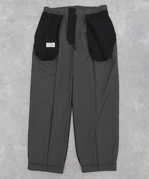 パンツ MARKAWARE Double Pleated Easy Trousers ORGANIC COTTON GABARDINE DOUBLE PLEATED EASY TROUSERS, Light