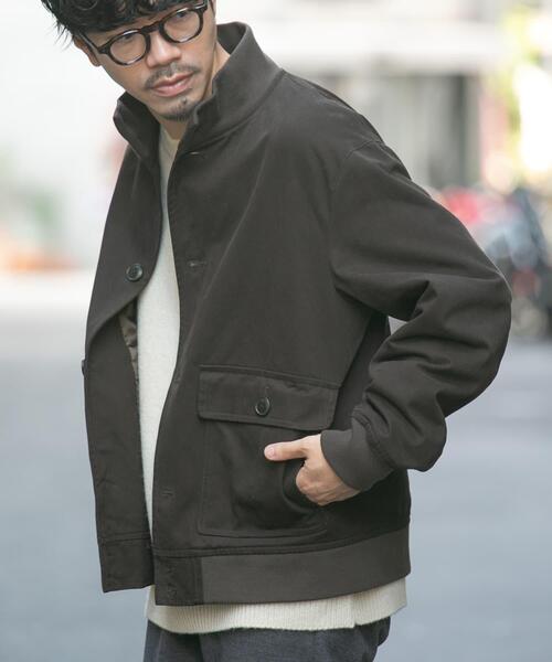 URBAN RESEARCH ROSSO MEN（アーバンリサーチロッソメン）の「『セットアップ対応』『XLサイズあり』バルスターモールスキンブルゾン（ブルゾン・メンズ・ブラック/ダークブラウン/ベージュ・MEDIUM/LARGE/X-LARGE）」の3枚目の写真