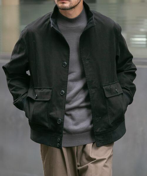 URBAN RESEARCH ROSSO MEN（アーバンリサーチロッソメン）の「『セットアップ対応』『XLサイズあり』バルスターモールスキンブルゾン（ブルゾン・メンズ・ブラック/ダークブラウン/ベージュ・MEDIUM/LARGE/X-LARGE）」の2枚目の写真