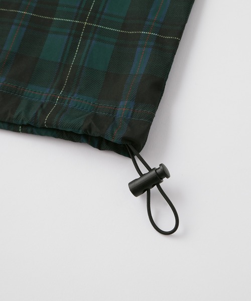 Snap club（スナップクラブ）の「【Snap club】ダブルロゴ刺繍ドロストチェックプルオーバー（スウェット・レディース・グリーン/ブラック系/ブラック・L/M）」の18枚目の写真