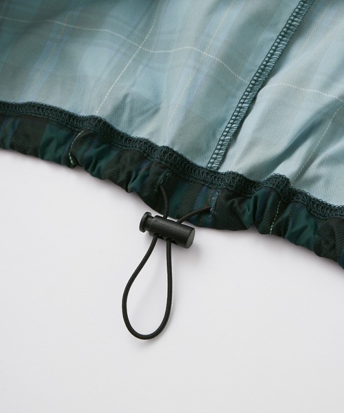 Snap club（スナップクラブ）の「【Snap club】ダブルロゴ刺繍ドロストチェックプルオーバー（スウェット・レディース・グリーン/ブラック系/ブラック・L/M）」の19枚目の写真