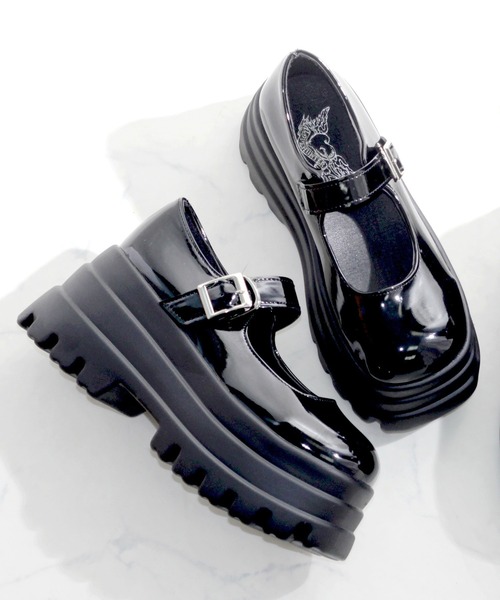LOVEHUNTER（ラブハンター）の「軽量厚底 トリプルソール メリージェーン ストラップシューズ（ドレスシューズ・レディース・ブラック系2/ブラック系1・3L/LL/L/M/S/SS）」の6枚目の写真