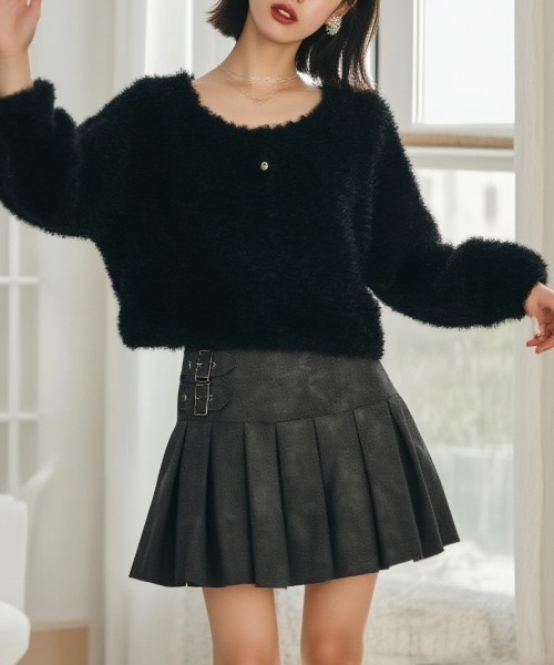 paravion(パラビオン)の「ボアプルオーバー(スウェット・レディース・ブラック/ベージュ・FREE)」の2枚目の写真