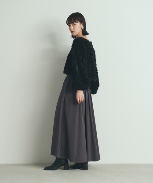 paravion(パラビオン)の「ボアプルオーバー(スウェット・レディース・ブラック/ベージュ・FREE)」の3枚目の写真