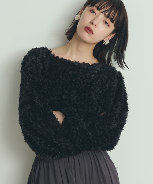 paravion(パラビオン)の「ボアプルオーバー(スウェット・レディース・ブラック/ベージュ・FREE)」の14枚目の写真