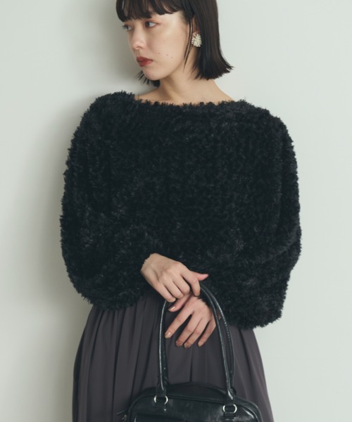 paravion(パラビオン)の「ボアプルオーバー(スウェット・レディース・ブラック/ベージュ・FREE)」の15枚目の写真