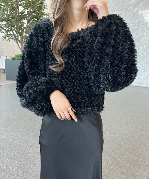 paravion(パラビオン)の「ボアプルオーバー(スウェット・レディース・ブラック/ベージュ・FREE)」の11枚目の写真